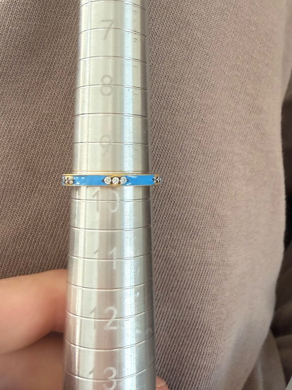*NEW*Sz 10*Freida Rothman* Blue Enamel